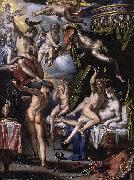 Joachim Wtewael Mars and Venus Surprised by Vulcan. oil